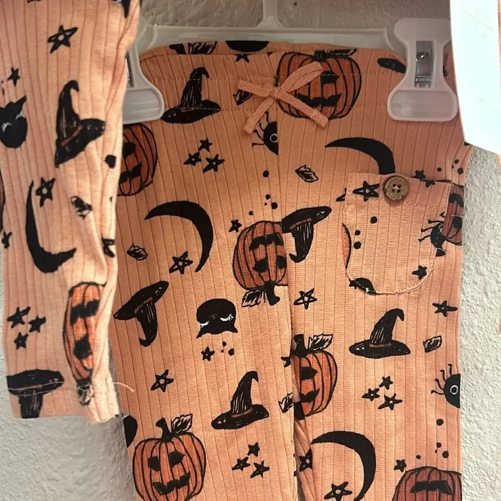 Jessica Simpson Halloween Girls Ruffle Sleeve 2 Piece Outfit NWT 12 Months